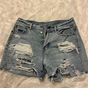 American eagle jean shorts with rips